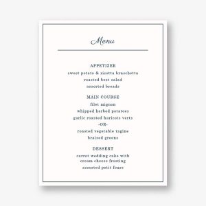 Delicate Border Menu