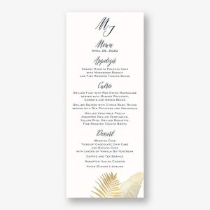 Palms Menu
