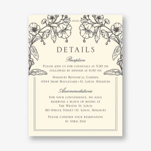 Blossom Border Information Card