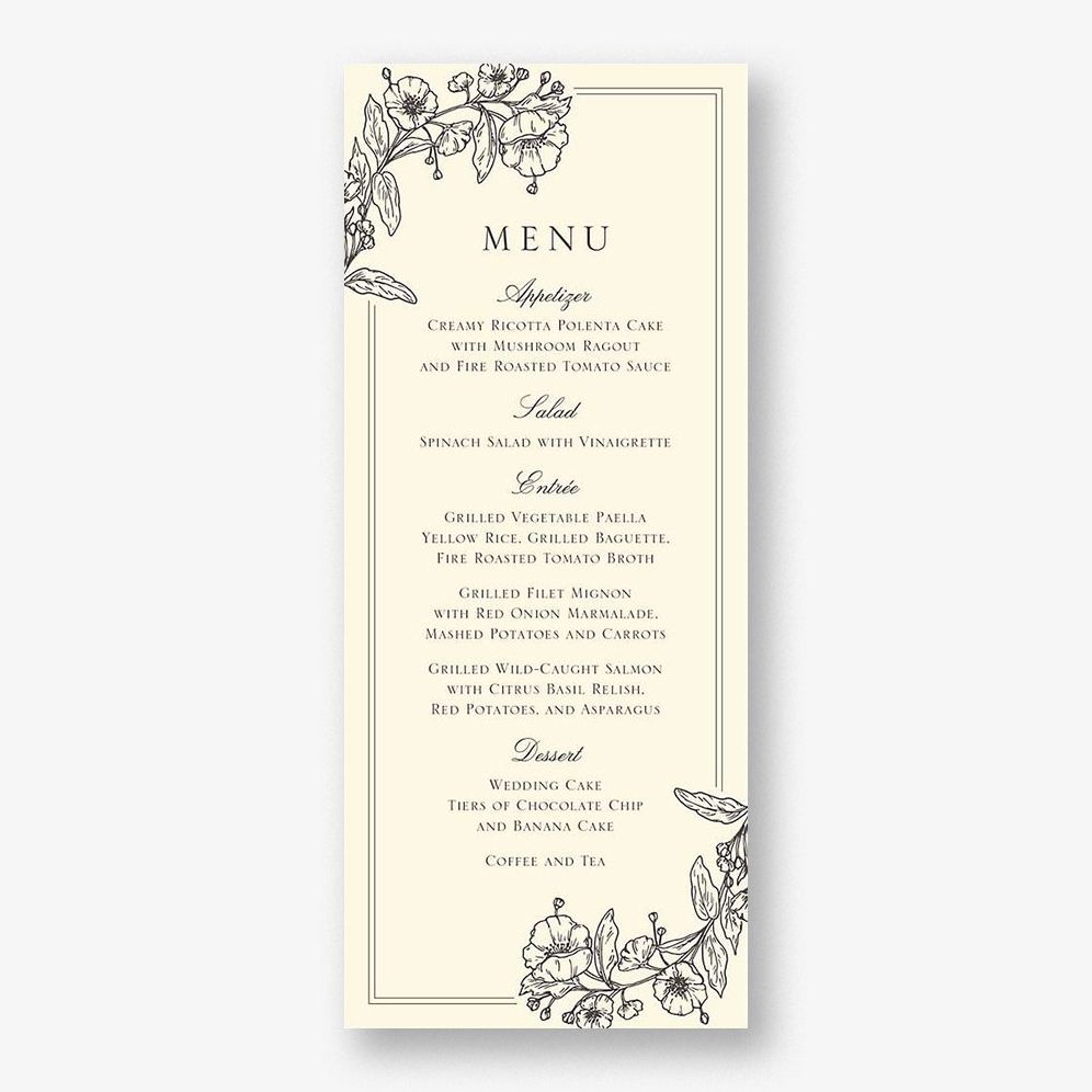 Blossom Border Menu