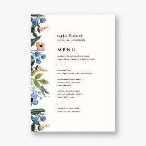 August Herbarium Menu