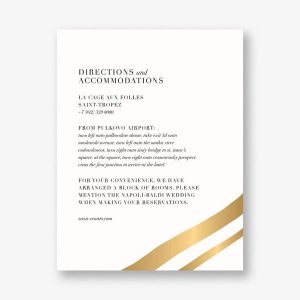 Cherish Foil Information Card