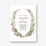 Fleurs Sauvages Wedding Invitation