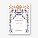 Heron Heralds Wedding Invitation