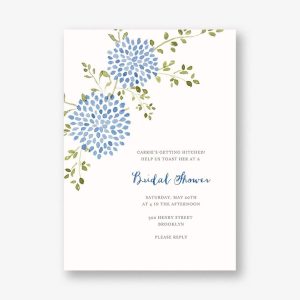 Dahlias Bridal Shower Invitation
