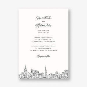 City Lights II Wedding Invitation
