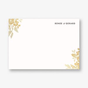 Heather and Lace Foil Stationery