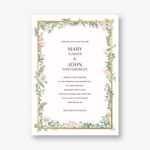 Lautaret Foil Wedding Invitation