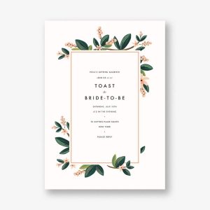 November Herbarium Bridal Shower Invitation