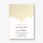 Josephine Baker Foil Wedding Invitation