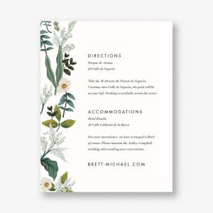 Meadow Garland Information Card