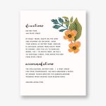 October Herbarium Information Card