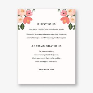 Pastel Petals Information Card