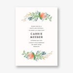 Primrose Garland Bridal Shower Invitation