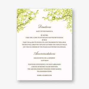 Spring Orchard Information Card