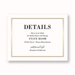 Pinstripe Border Information Card