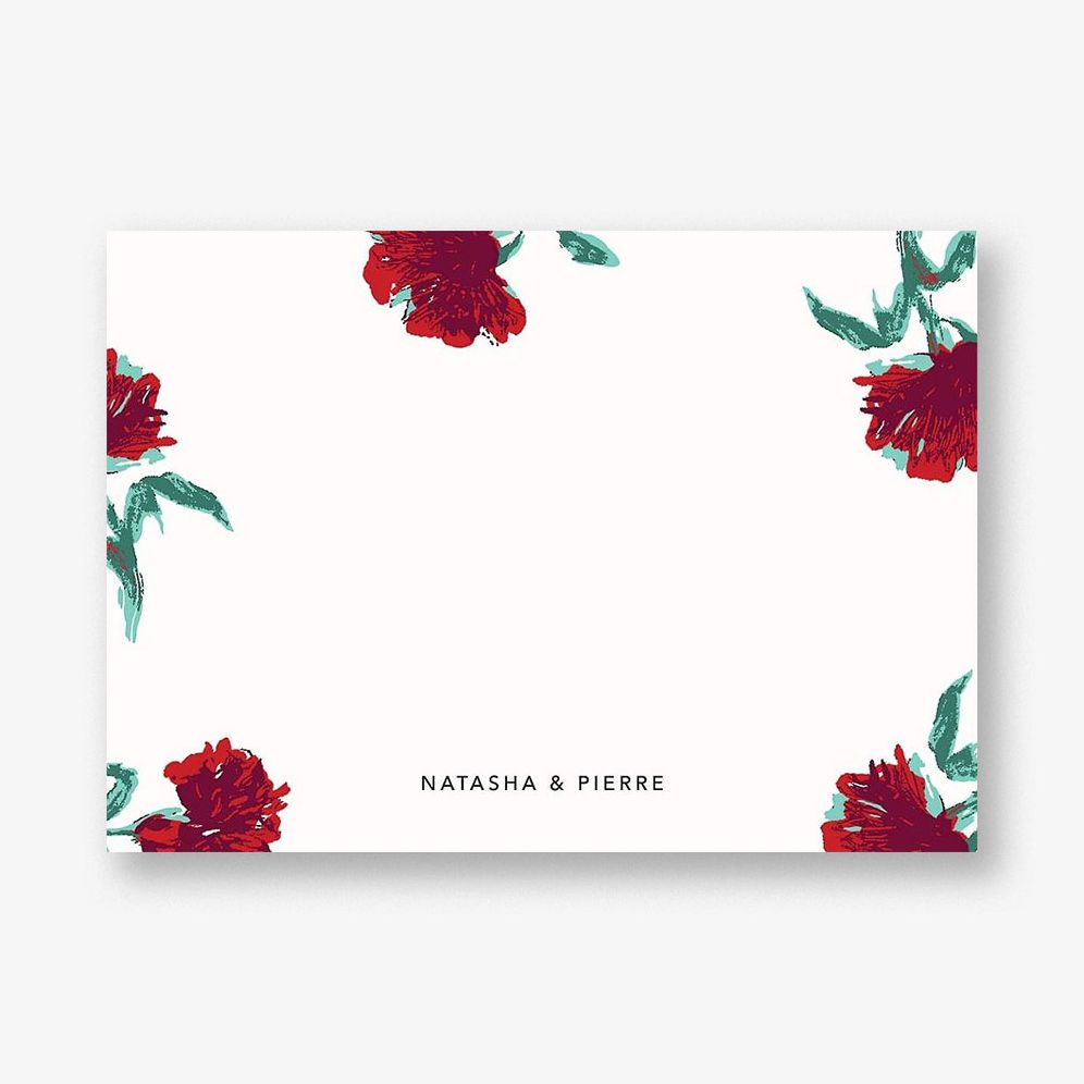 Pop Carnation Stationery