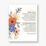 Vivid Florals Information Card