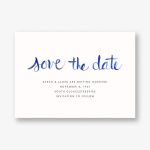 Watercolor Lettering Save The Date