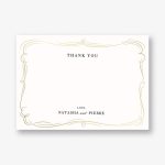 Plume Tall Foil Stationery