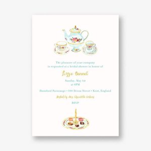 Petits Fours Secs Bridal Shower Invitation