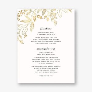 Queen Anne Information Card