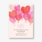 Love Balloons Bridal Shower Invitation