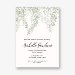 Hanging Vines Bridal Shower Invitation