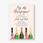 Pop the Champagne Engagement Party Invitation