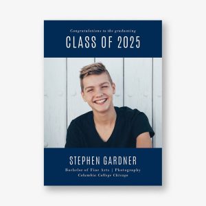 Color Bands Graduation Announcement