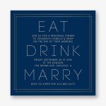 Eat Drink Marry Rehearsal Dinner Invitation