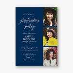 Vertical Photo Grid Graduation Party Invitation
