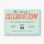 Celebration Birthday Party Invitation
