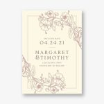 Blossom Border Save The Date Card