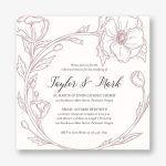 Floral Frame Square Rehearsal Dinner Invitation
