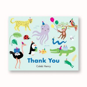 Party Animals Thank You Notes