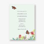 Butterfly Garden Baby Shower Invitation