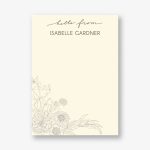 Linework Floral Stationery