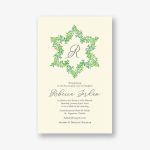 Garden Star Bat Mitzvah Invitation