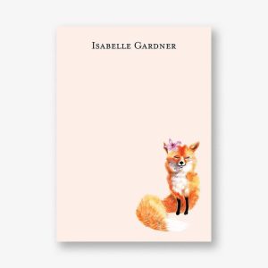 Flower Fox Stationery