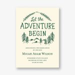 Adventure Begin Graduation Announcement