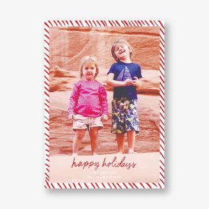 Candy Stripe Holiday Photo Card