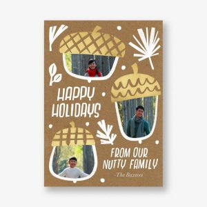 Bunch Of Nuts Holiday Photo Card