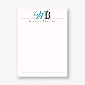 Typographic Initials Stationery