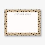 Black Dots on Kraft Stationery