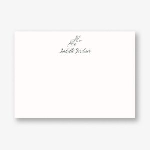 Floral Full Name Stationery