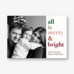 Merry & Bright Holiday Photo Card