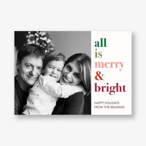 Merry & Bright Holiday Photo Card
