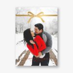 Bow Foil Holiday Photo Card