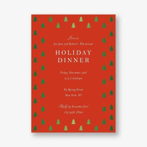 Border Trees Party Invitation